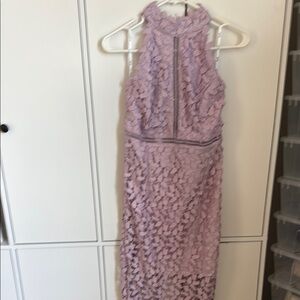 Lavender Halter Neck Dress